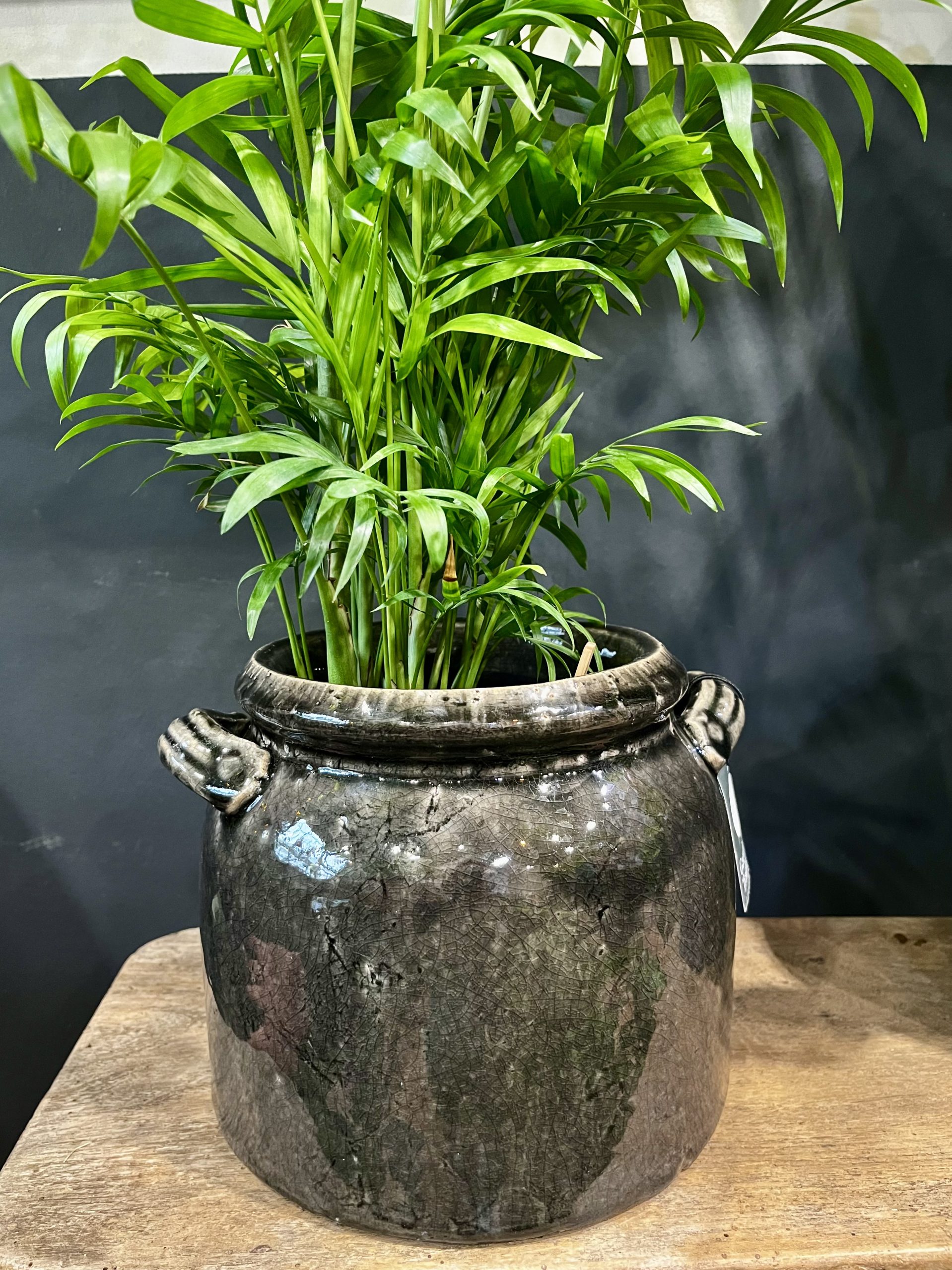 Ravello Pot Charcoal with handles